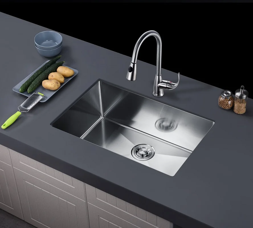 2818r Undermount Kitchen Sink Stainless Steel Evier Cuisine Profond ...