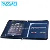 BlueLeather Zipper Portfolio Case with Writing Notepad for Apple iPad