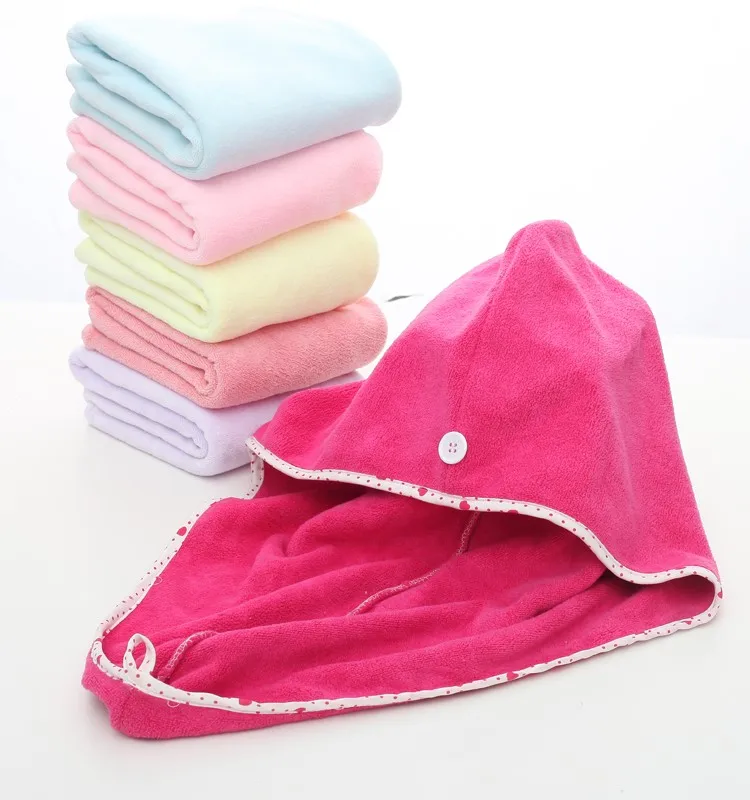 2016 New Design High Quality Microfiber Hair Turban Hair Cap Drying