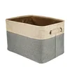 Charmcci 400821 Folding Japanese cotton and linen fabric basket cube clothing toys car jewelry kitchen home tool storage box