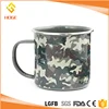 Cool Military Style Vintage Camouflage Enamel Military Tea Mug Cups Metal Enamelware Wild Camping Drinking Tumbler