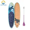 Wholesale hard pin nose square tail brushed carbon fiber epoxy fiberglass sup stand up paddle board