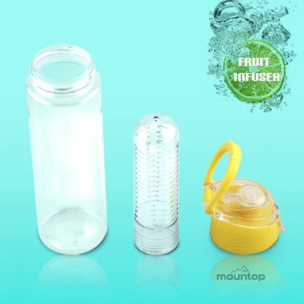 2016 Promotional gift kids water bottle joyshaker flip top glass infuser water bottle