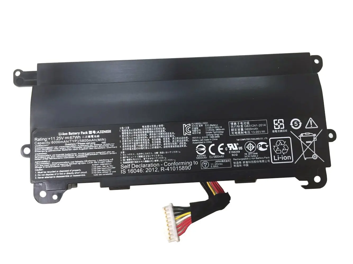 150W ORIGINAL Liteon AC Adapter Power compatible with ASUS G74SX-DH72 G74SX-XA1