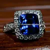 Designer blue sapphire gold ring jewelry from india with pave diamonds setting for women and girls