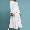 Apparel manufacturer women's clothing plus size long sleeve maxi shirt dress