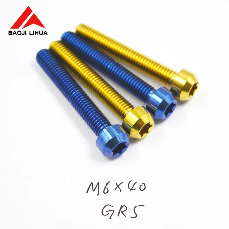 Grade5 M6 M8 Titanium star key bolt screw for Scooter