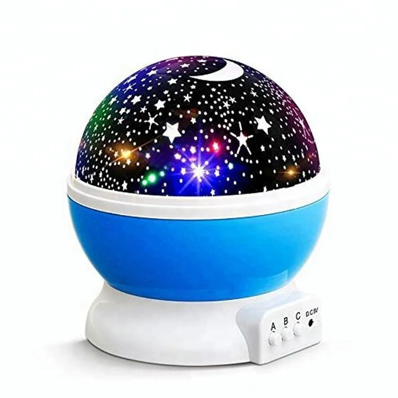 4 LED Bulbs Light Lamp Starry Moon Sky Night Projector With USB Cable