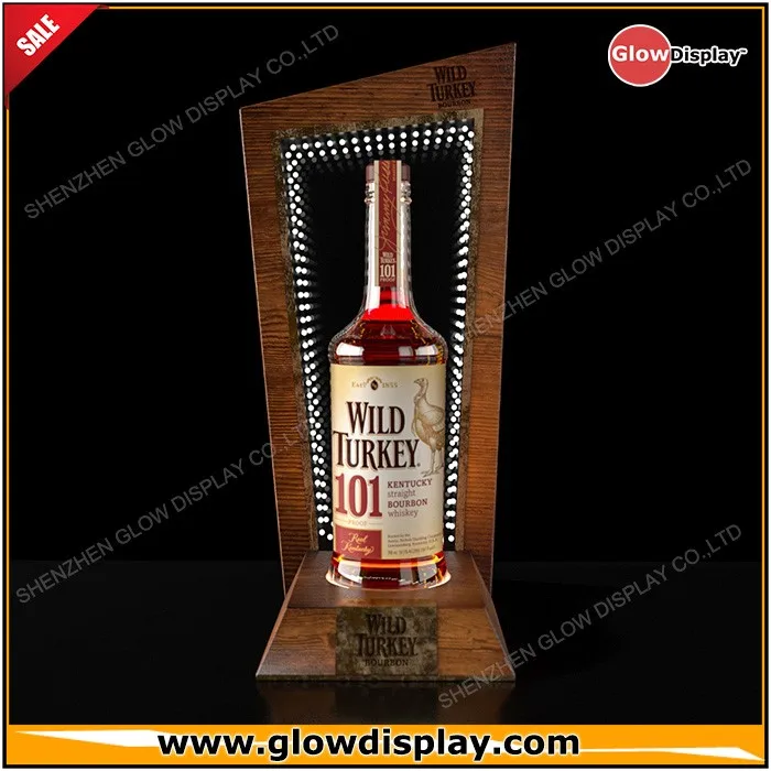 Glowdisplay 木製ベースとバックライトミラーディスプレイ野生七面鳥ブルボンウイスキーボトル栄光 Buy 野生七面鳥ブルボンウイスキーボトル 栄光 バックライトミラーディスプレイ野生七面鳥ブルボンウイスキーボトル栄光 木製ベースとバックライトミラーディスプレイ