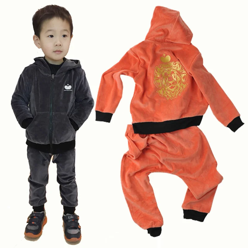 boys velour tracksuit