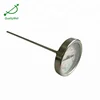 High bimetal thermometer chromed steel ring thermomanometers