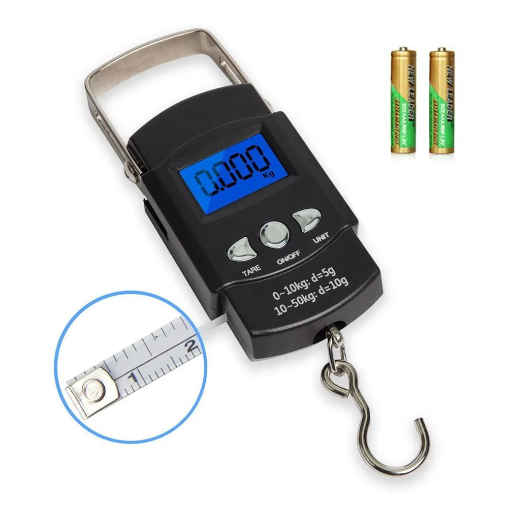 Details about   LCD Electronic Digital Scale Travel Fish Luggage Postal Hanging Hook Weight 