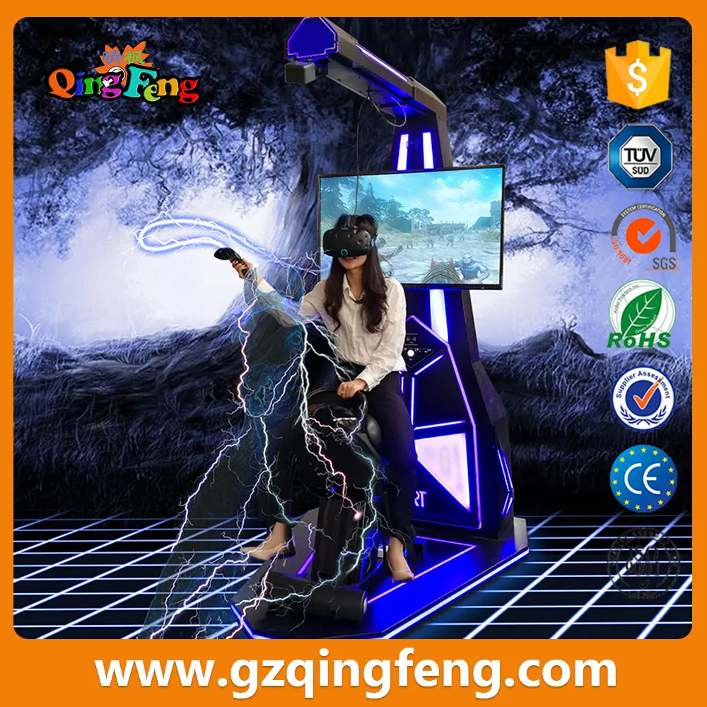 Qingfeng high quality HTC vive VR virtual reality simulator horse ride game console