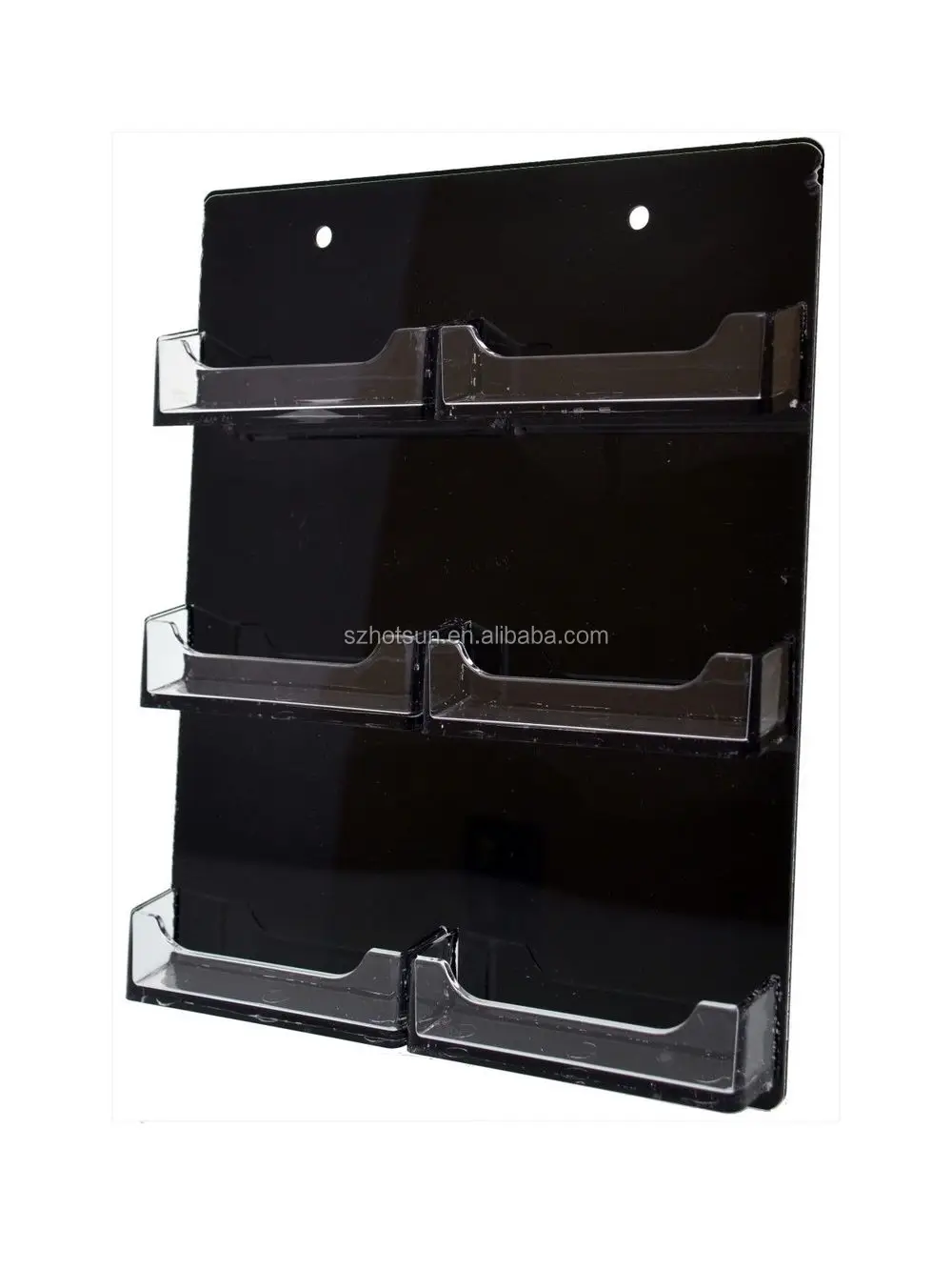 Wall Mount Clear Document Holder/black Acrylic Card Holders Wall