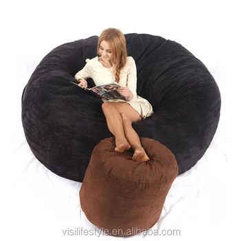 6ft Microsuede Cover Foam Filling Bean Bag Sac Factory Lovesac Love Product On Alibaba