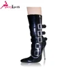 Alibaba selling High heels sexy shoes point toe with 5 buckle & chain winter women boots made in China