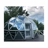 Transparent Glass Geodesic Prefab Dome House with Aluminum Structure