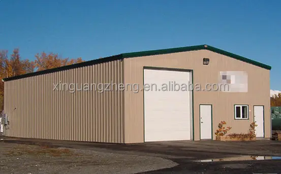 Large space steel structure warehouse with EPS sandwich panel