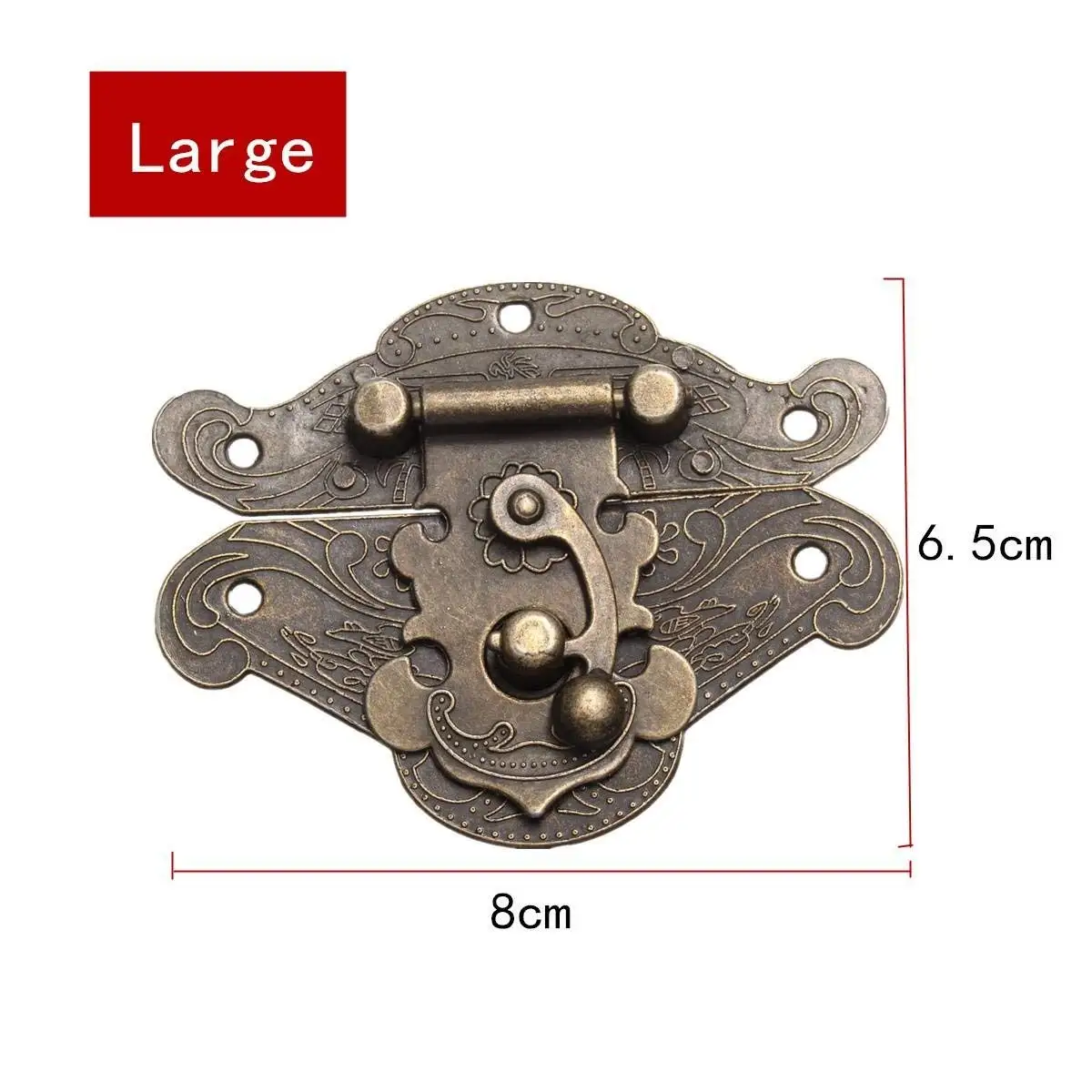 Jewelry Box Hasp Latch Hook Hasp Latch Lock Case Boxes Quartet Buckle DIY