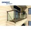 Popular Aluminium glass railing for family deck ,terrace railing designs