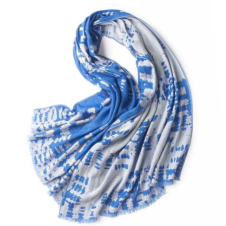 Jacquard Wool Scarf91+