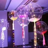 Colorful LED Transparent Round Light Balloon Flashing Lightning Dazzling Bright For Christmas Halloween Wedding Party Decoration