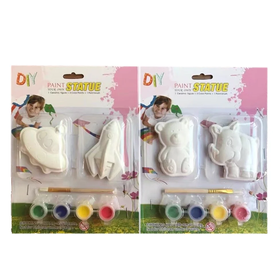 5pcs Unfinished Ready To Paint Christmas Ceramic Bisque Kit Buy