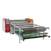 Roll to roll hot oil heat transfer press machine