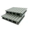 Wide Composite Decking Outdoor Interlocked UV Resistant Waterproof Floor WPC Profile