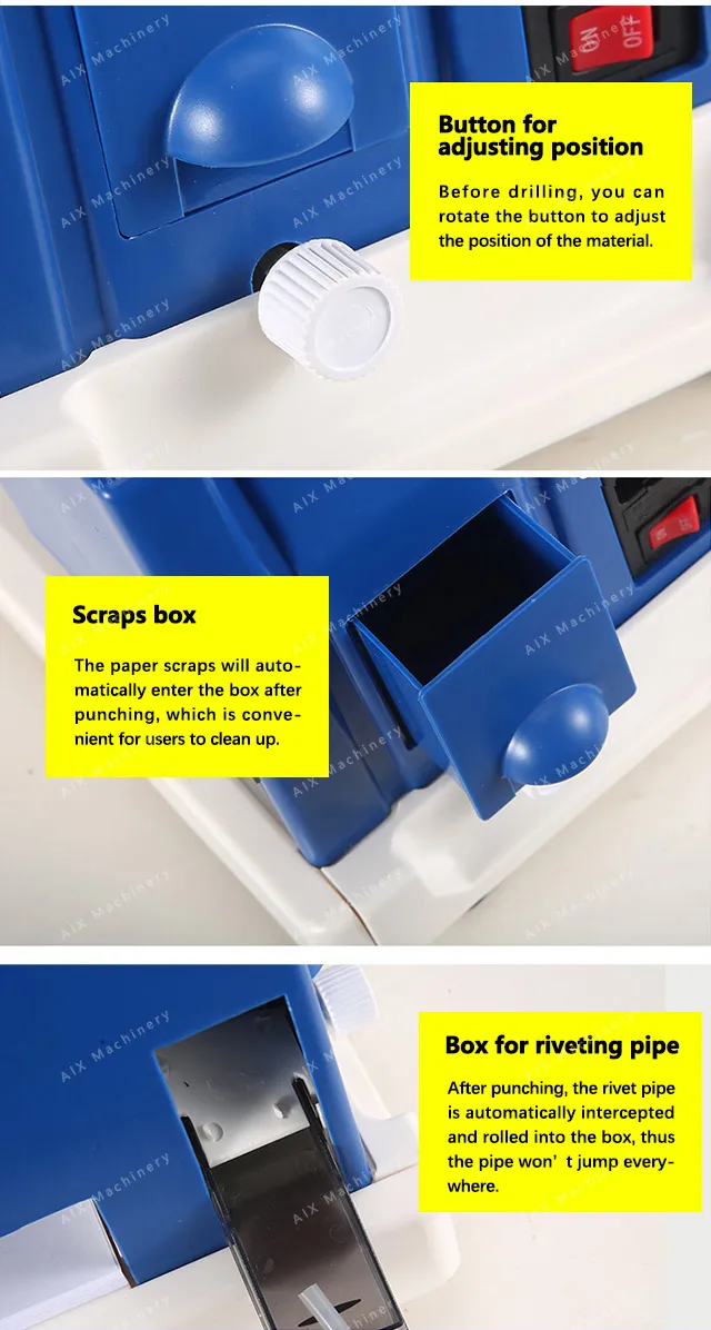 Financial Document Binding Machine For Bill,Banknote,Voucher/paper