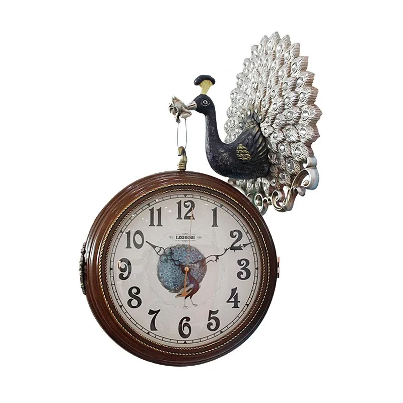 Peacock Wall Clock Ornament Ab8305 Buy Peacock Wall Clock,Peacock Clock,Peacock Ornament