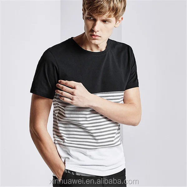 Wholesale Stylish Blank Blank Fitted Striped T-shirts - Buy Blank ...