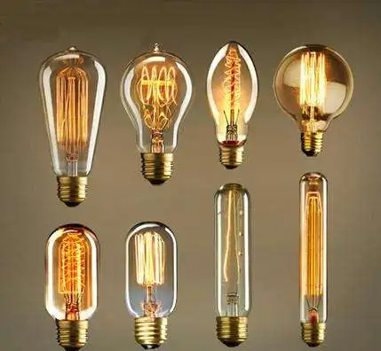 A19/G95/G125/ST64/T45 Decorative Lighting E27 220V Vintage Style Lights Edison Antique Bulb