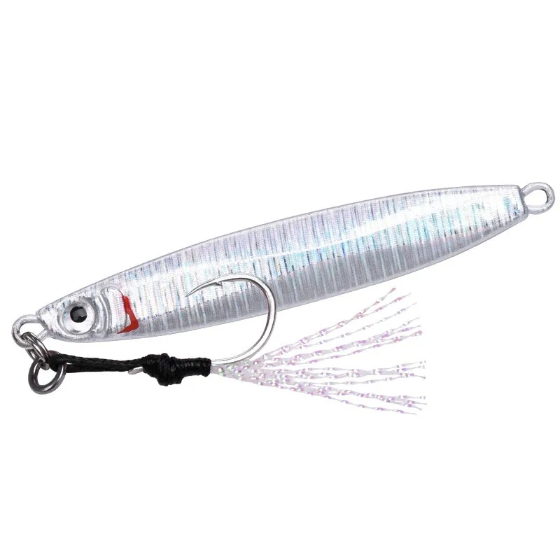 100g 9cm Slow Fall Pitch Fishing Lures Sinking Lead Metal Flat Jig Jigging Bait