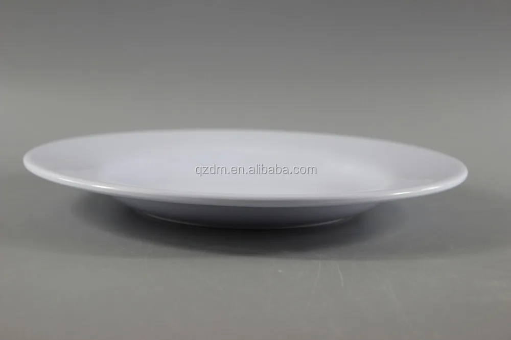 White Melamine Deep Plate 9 Inch