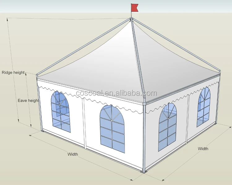 aluminum wedding tent cosco long-term-use grassland