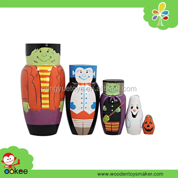 Halloween Matryoshka 5pc.//6/"