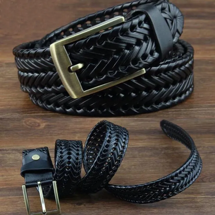 mens braided belt