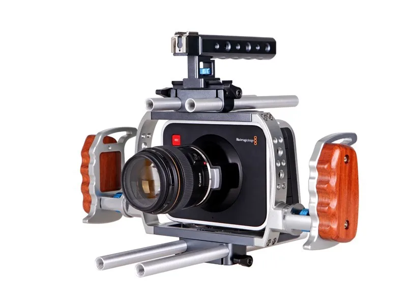 Wondlan BMCC/BMPC Rig-1 with cage, handles for Black Magic Cinema/Production Movie Making Camera