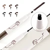Music Flower 10 Head Sculpture Thin Freely Style Fork Eyebrow Makeup 6 Color Pen