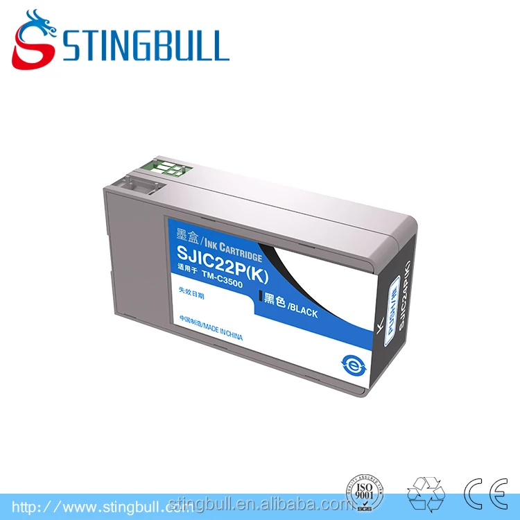 Sjic22p(k) Pigment Ink Cartridge Compatible With Epson Tmc3500