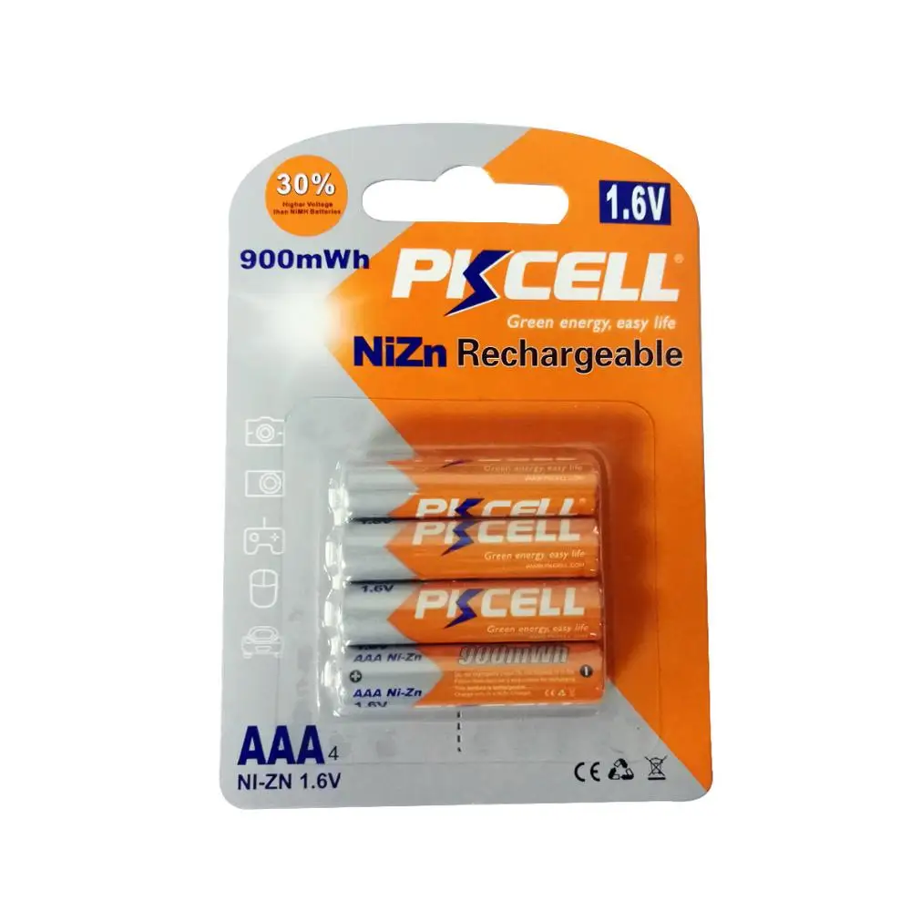 Wholesale Nickel Zinc Aaa Rechargeable Batteries 1.6v For Flashlight
