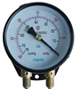 100mm -76cmHg -30inHg duplex pressure gauge for railway train