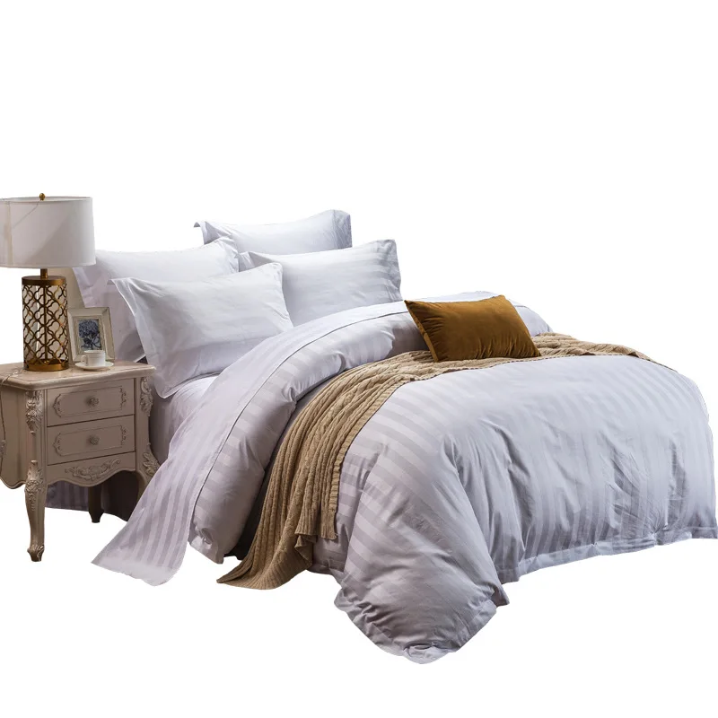 Oem Factory Wholesale Hotel Collection Dubai Hotel 3cm White Stripe