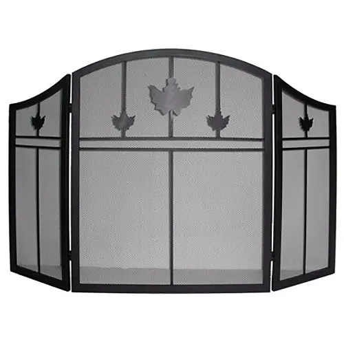 Fireplaces Stoves Pleasant Hearth Gothic Fireplace Screen Black