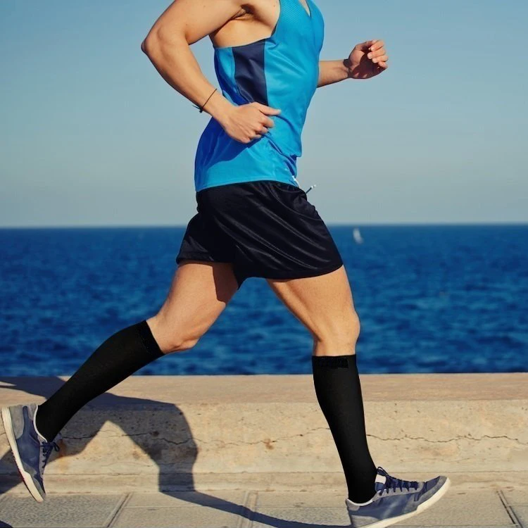 促销20-30 mmhg 护士压缩袜医疗运行 shin splints 飞行旅行