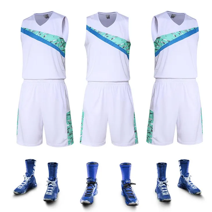 New Wholesale Basketball Uniforms Reversible Basketball Uniforms Plain