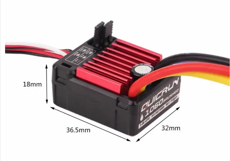 HW QuicRun 60A Waterproof Brushless Speed Controller ESC for RC 1/10 Car Buggy 