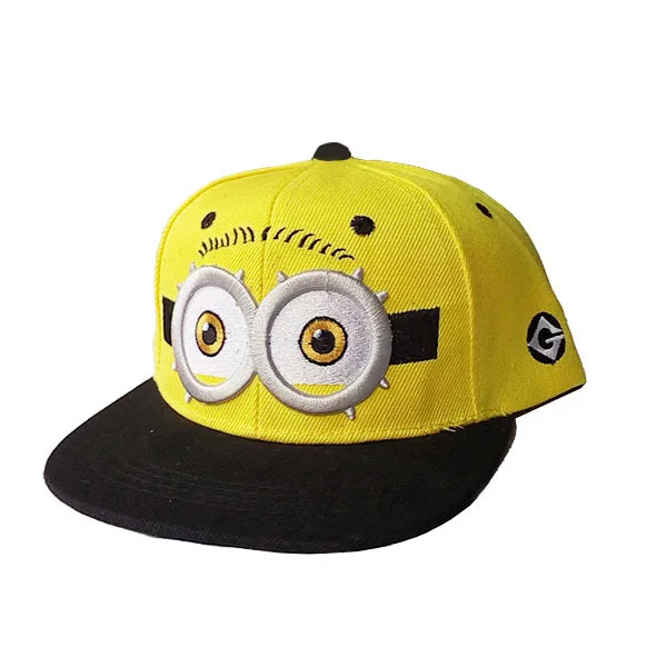 2016 Fashion Snapback Children Cartoon Big Eyes Baseball Cap Spring Summer Visor Flat Hats For Boys