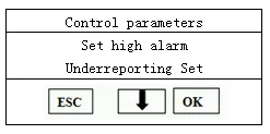 Control parameters